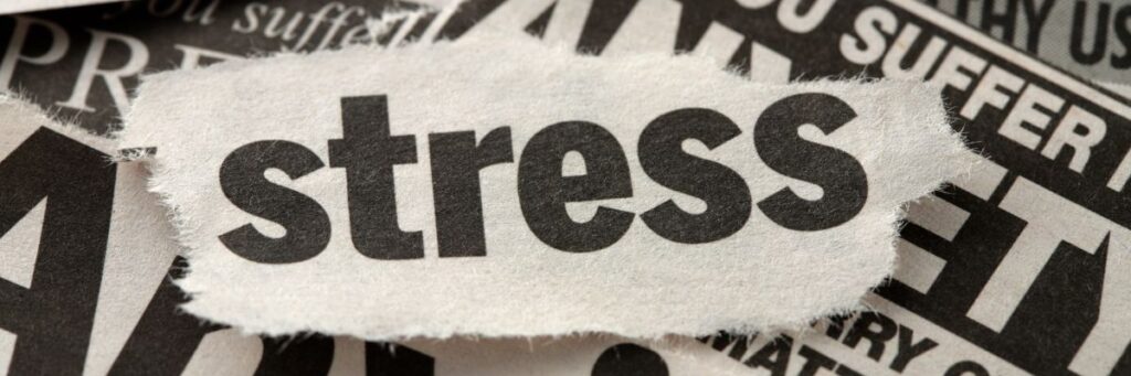 stress concept image used in a blog about foods you can eat to reduce stress