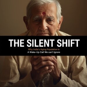 India aging population - featured image showing elderly care concept